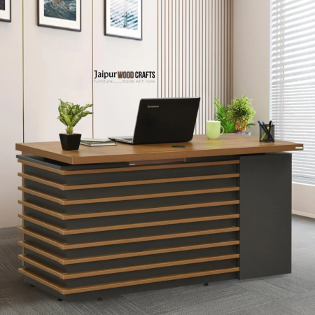 Vixy 1.4 Executive Desk In Beige Colour